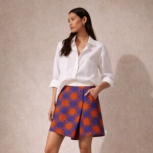TIBI Kaleidoscope Geo Silk Skirt Size 4